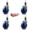 Service Caster 5'' Solid Poly Wheel Swivel 1-1/4'' Expanding Stem Caster Set, 4PK SCC-EX20S514-SPUS-114-4 - alternate 4